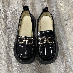 Stylish Black Kids Loafers